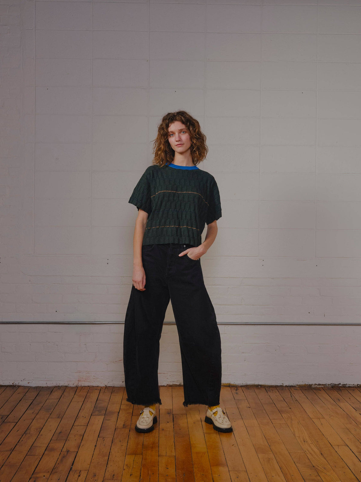 Wiggle Stripe Sweater - Calathea