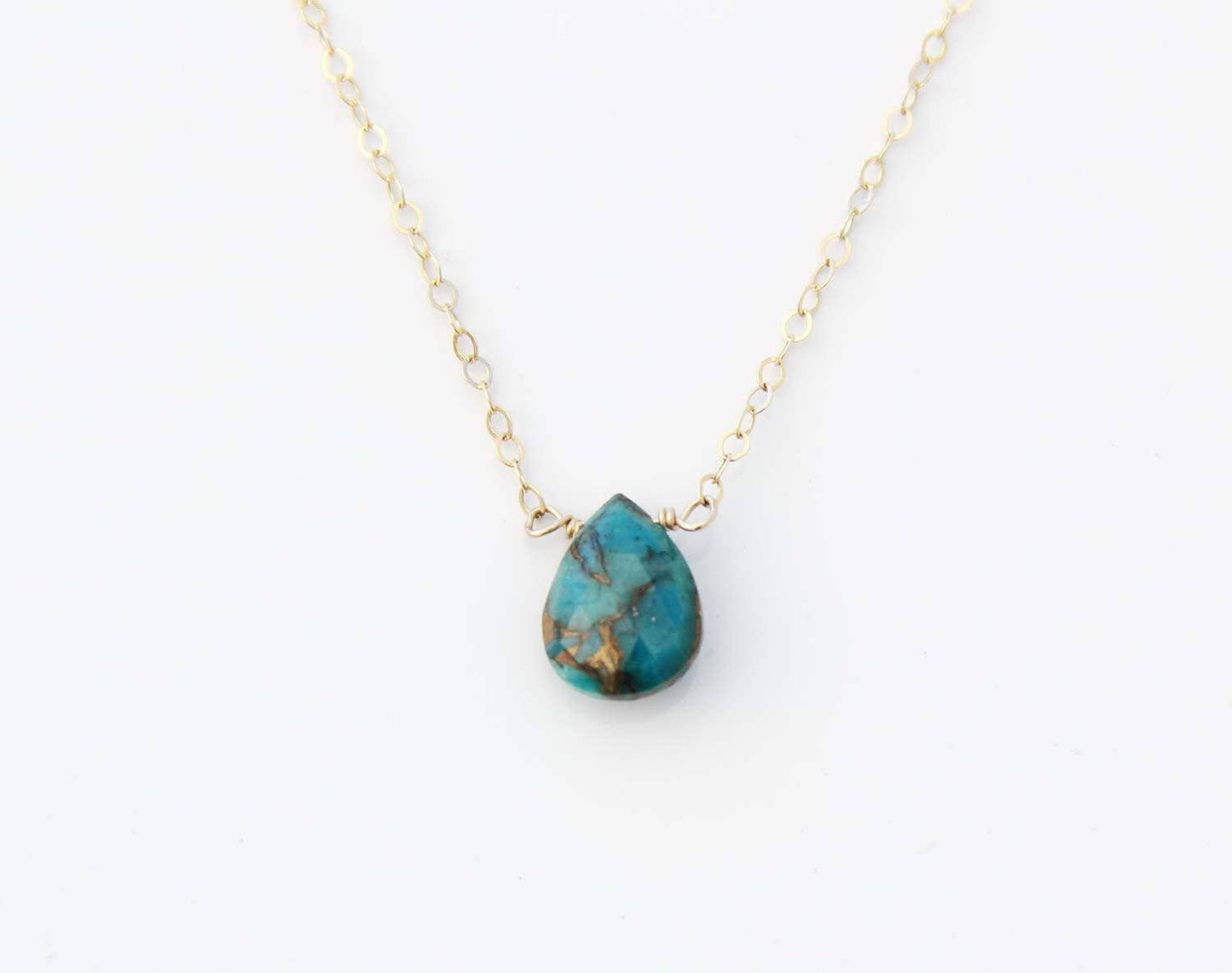 GF Copper Infused Turquoise Pendant Necklace