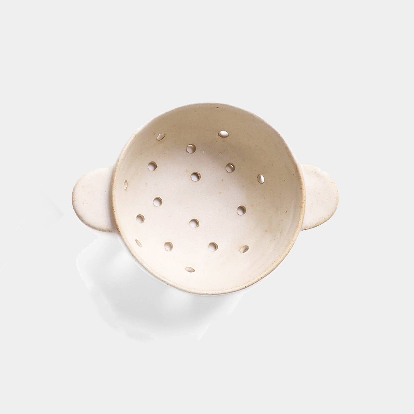 Beige Ceramic Berry Bowl