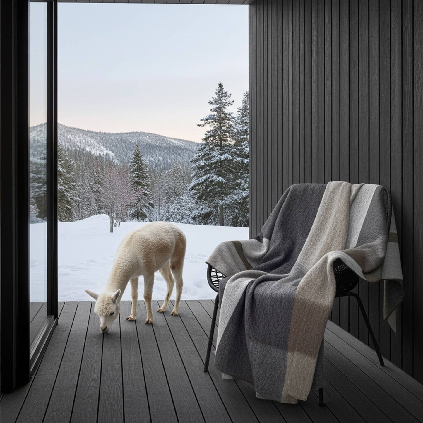 Woodland Alpaca Throw