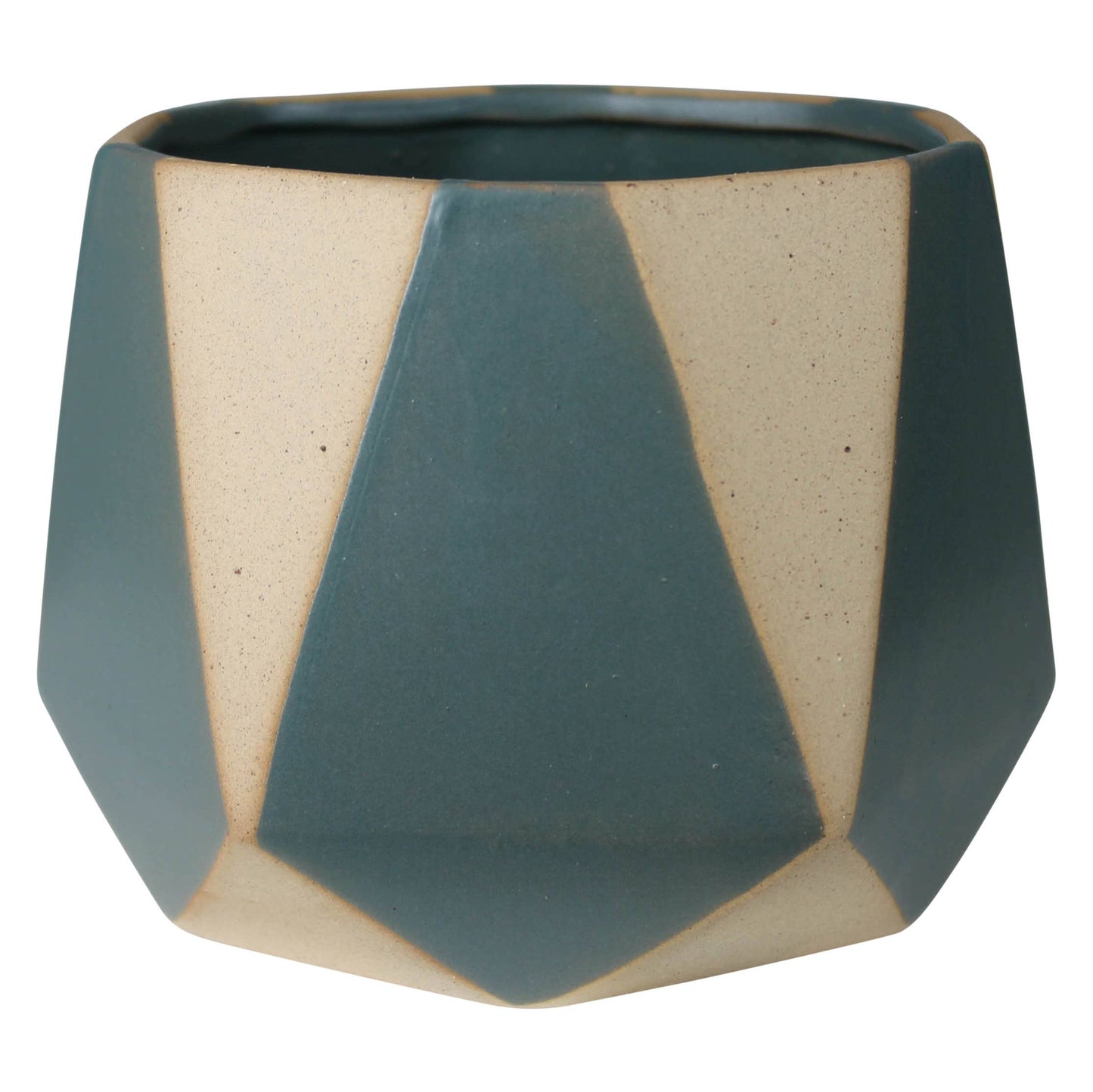 Calico Cachepot, Ceramic - Green