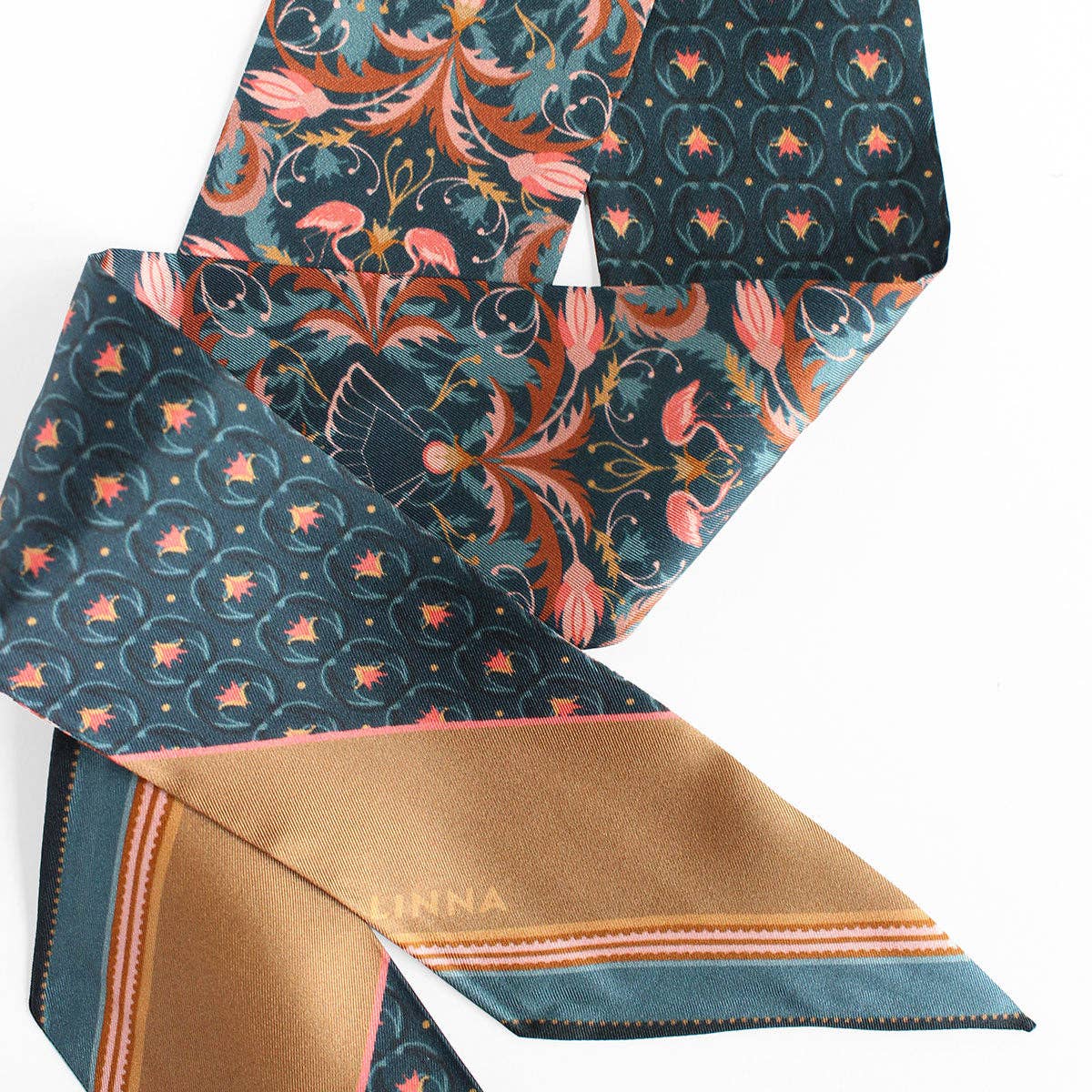 Blue Rose Twilly Scarf