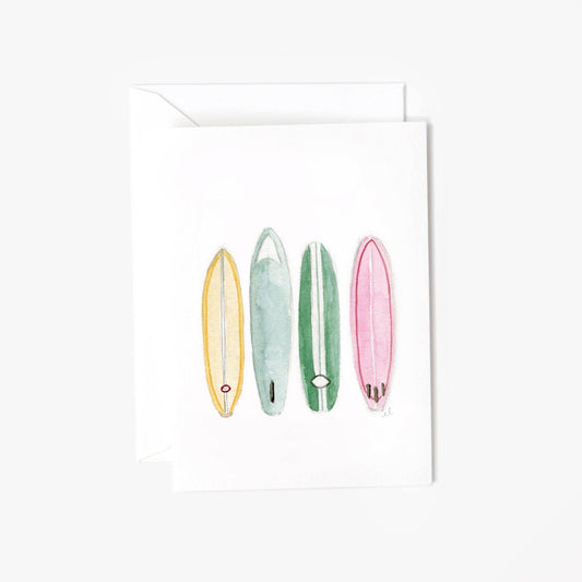 Surfboards mini notecard
