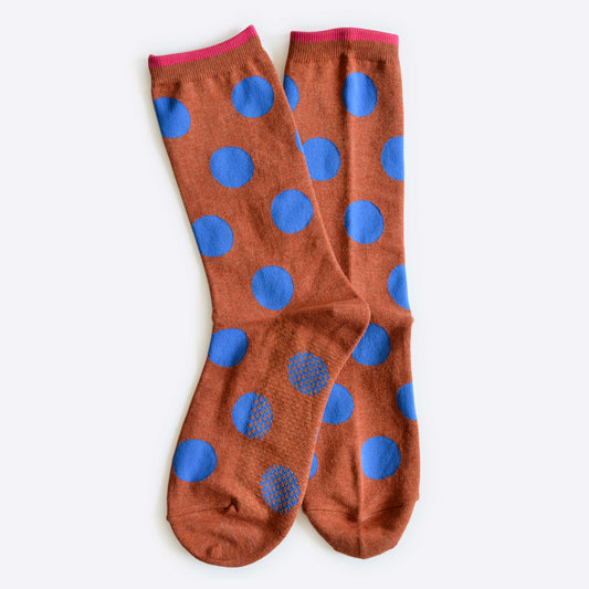 Rust - Panhandle Polka Dot Socks