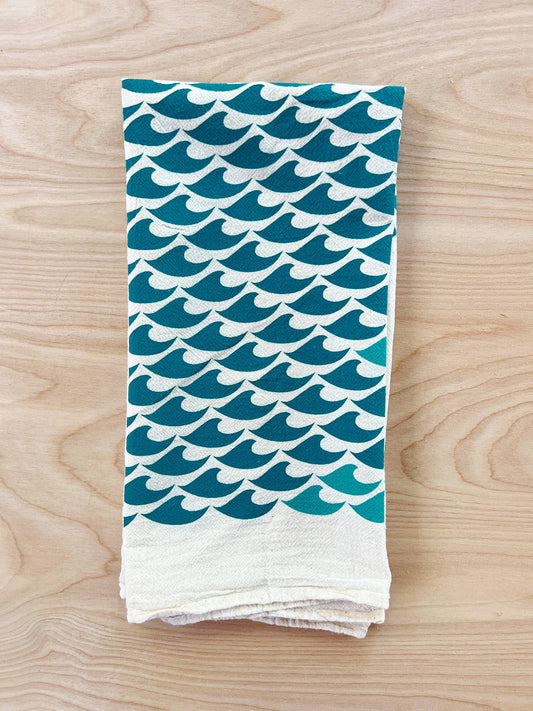 Waves Tea Towel