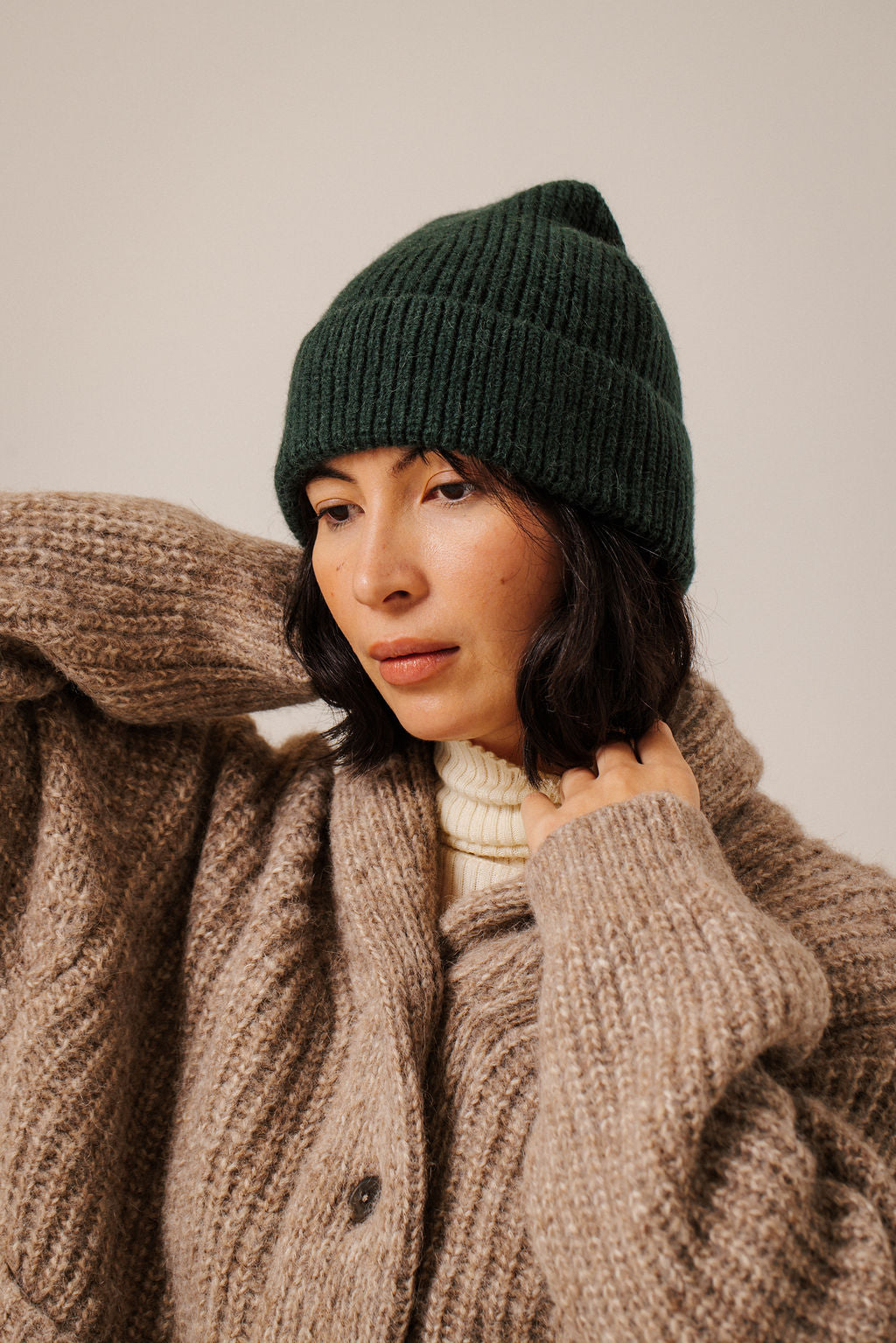 Baby Alpaca Rib Beanies - 3 colors
