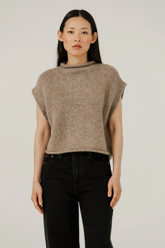 Dark Fawn Alpaca Iris Sweater Vest