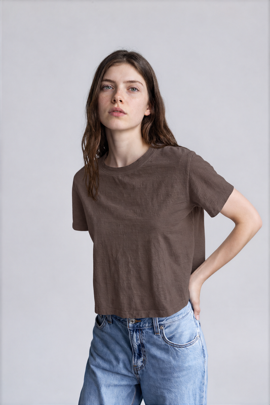 Chocolate Crop Tee
