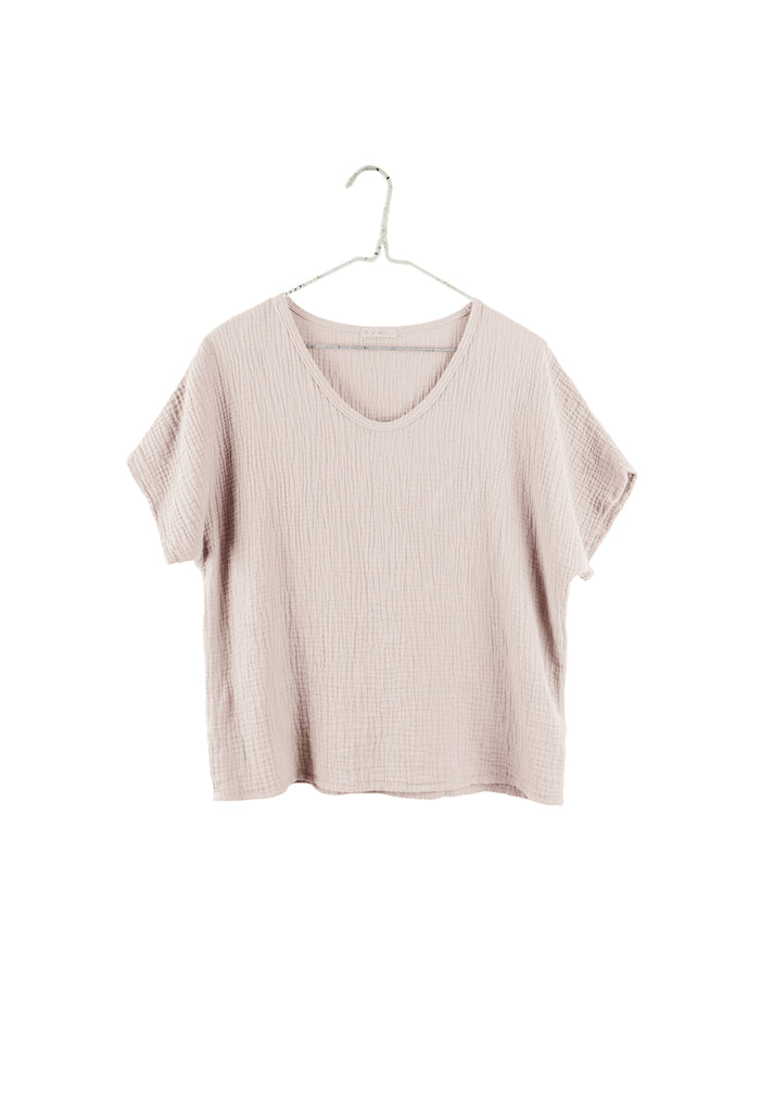 TS - Organic Short Sleeve Gauze Top - 2 colors