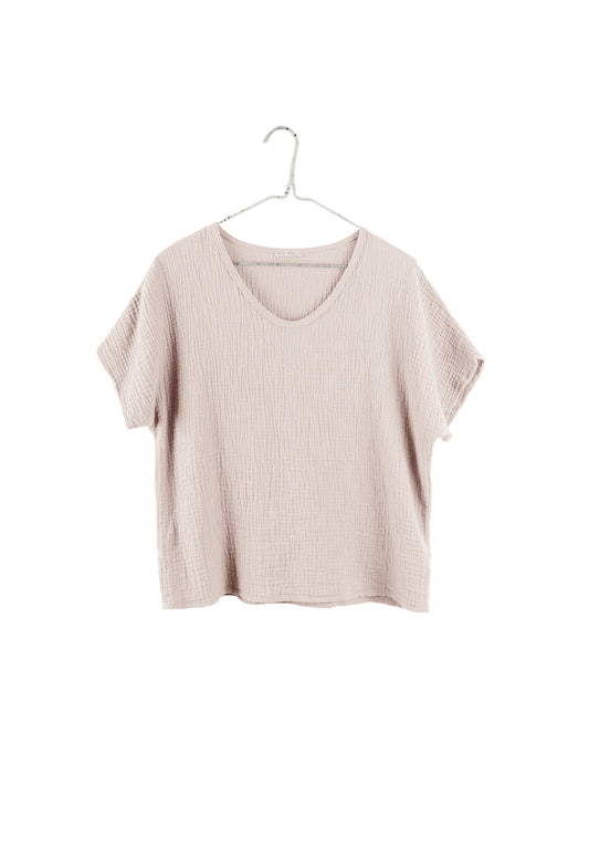 TS - Organic Short Sleeve Gauze Top - 2 colors