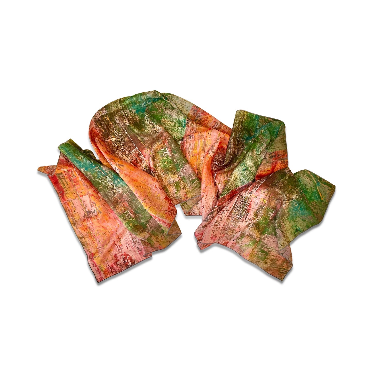 Saffron Verte Silk Scarf