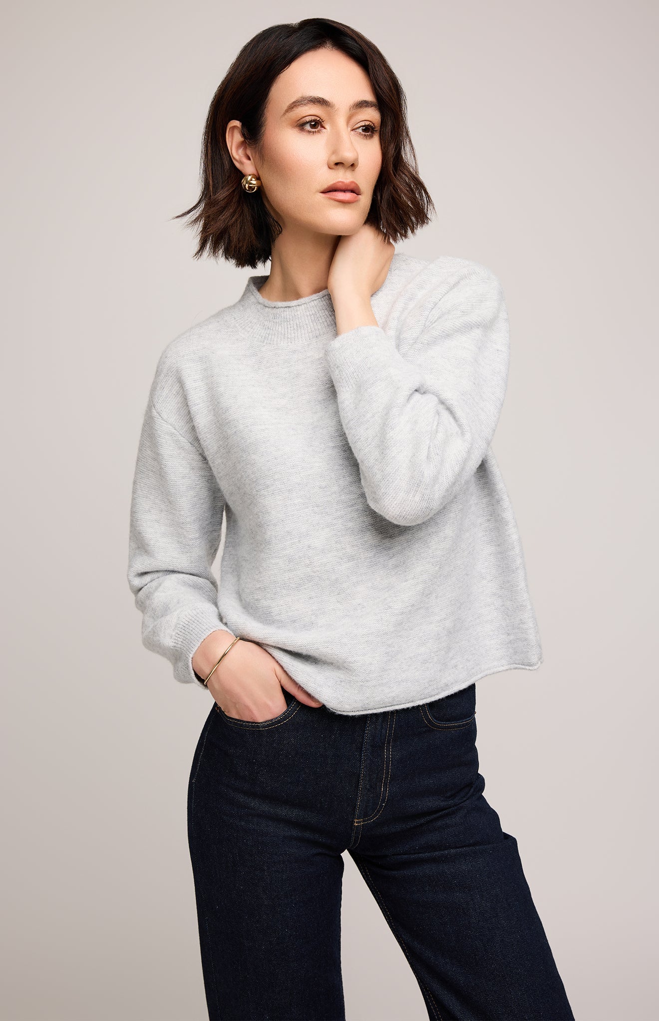 Wanda Heather Gray Pullover Sweater