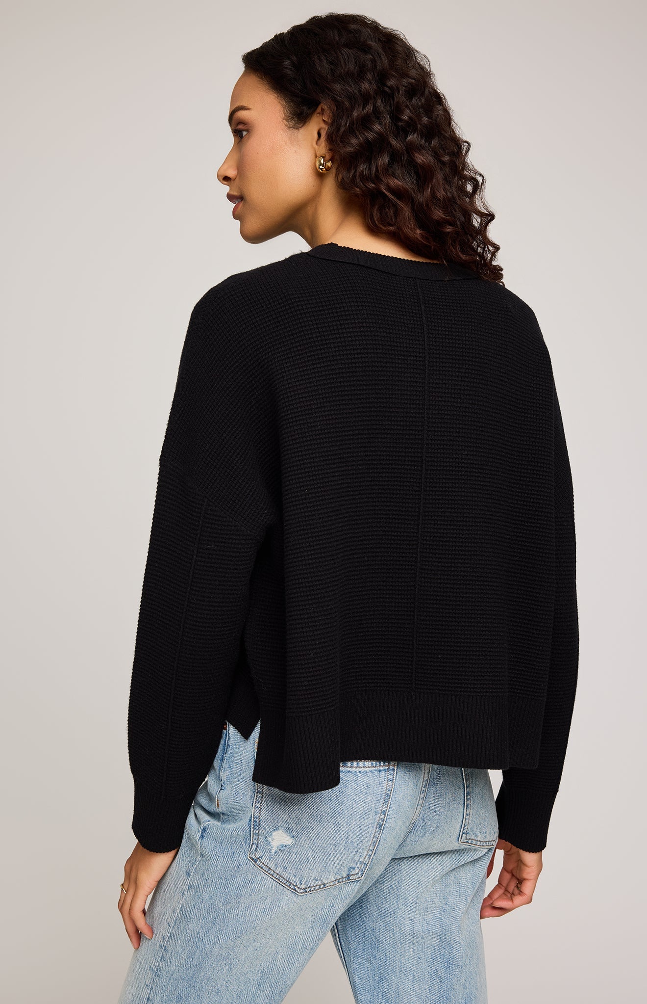 Axel Black Crewneck Sweater