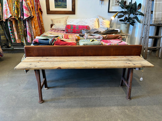 Metal Base Bench