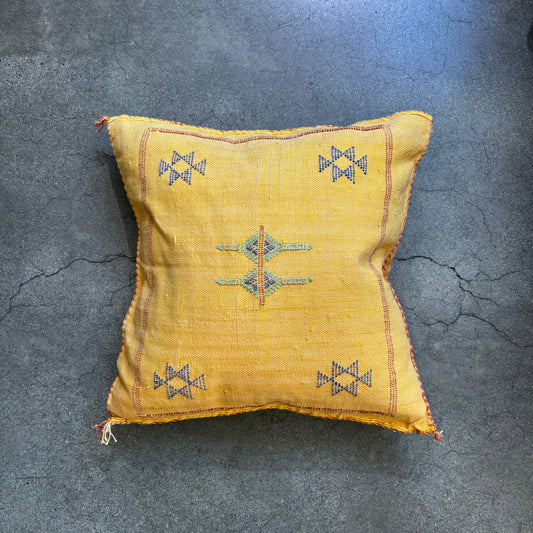 Mustard Silk Sabra Pillow