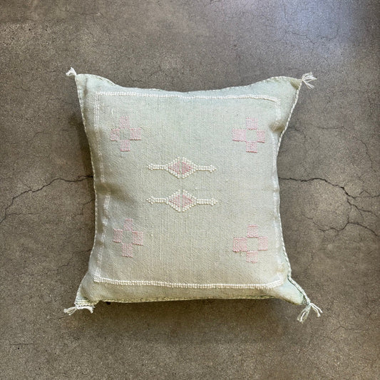 Turquoise Silk Sabra Pillow