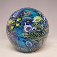 3” Seascape Glass Paperweight