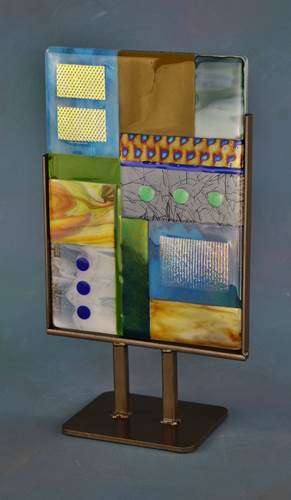 Vertical Glass Sculpture