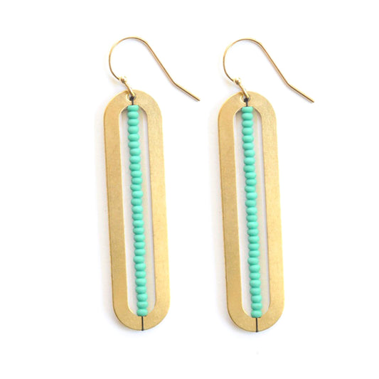 Turquoise Oval Earrings
