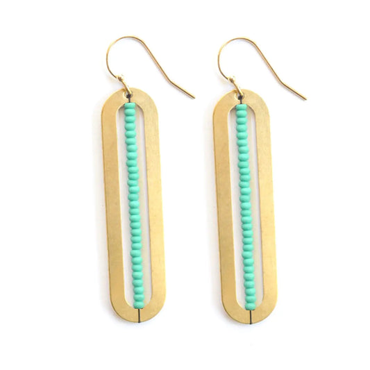 Turquoise Oval Earrings