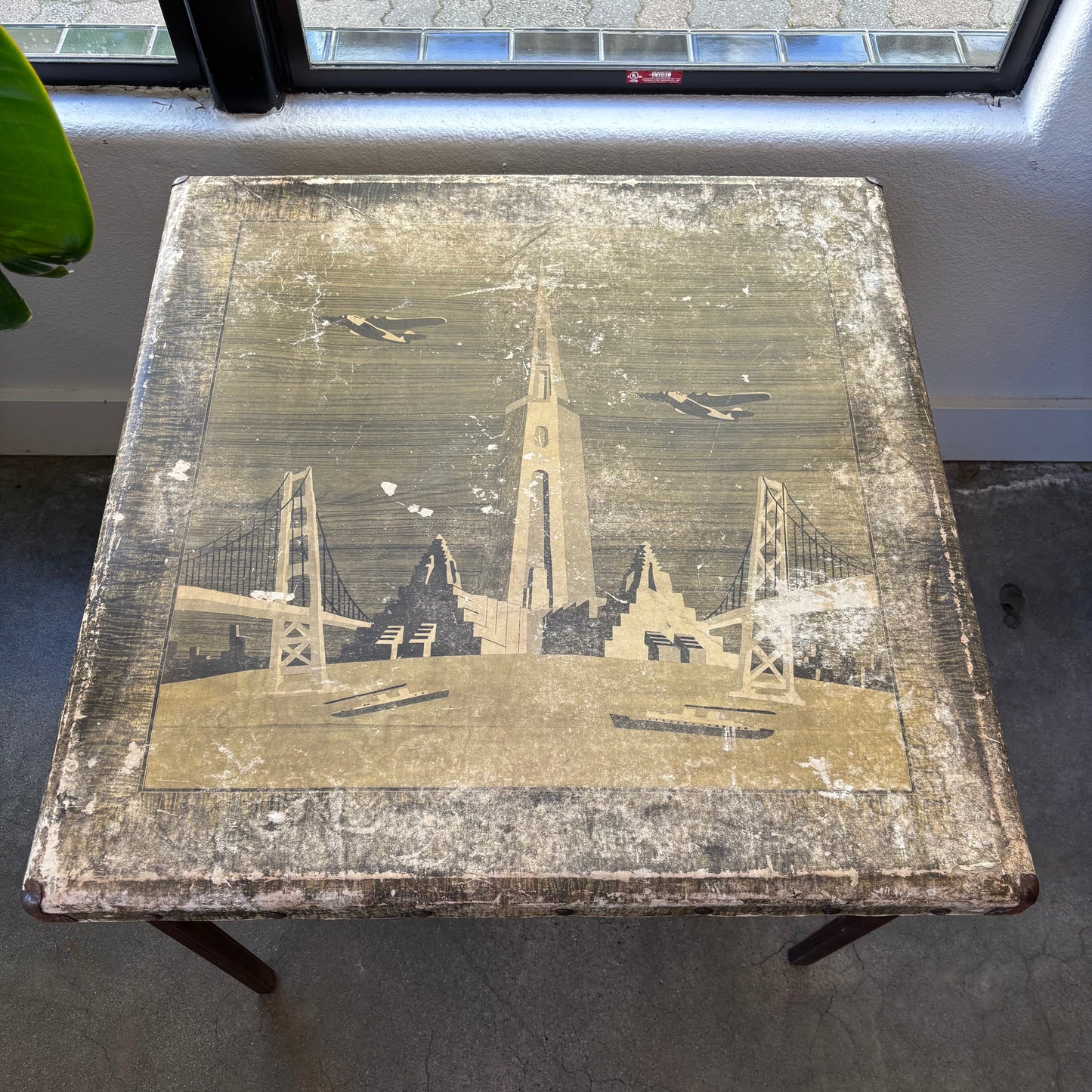 San Francisco 1939 World Fair Card Table