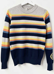 Brady Stripe Crew - Stone
