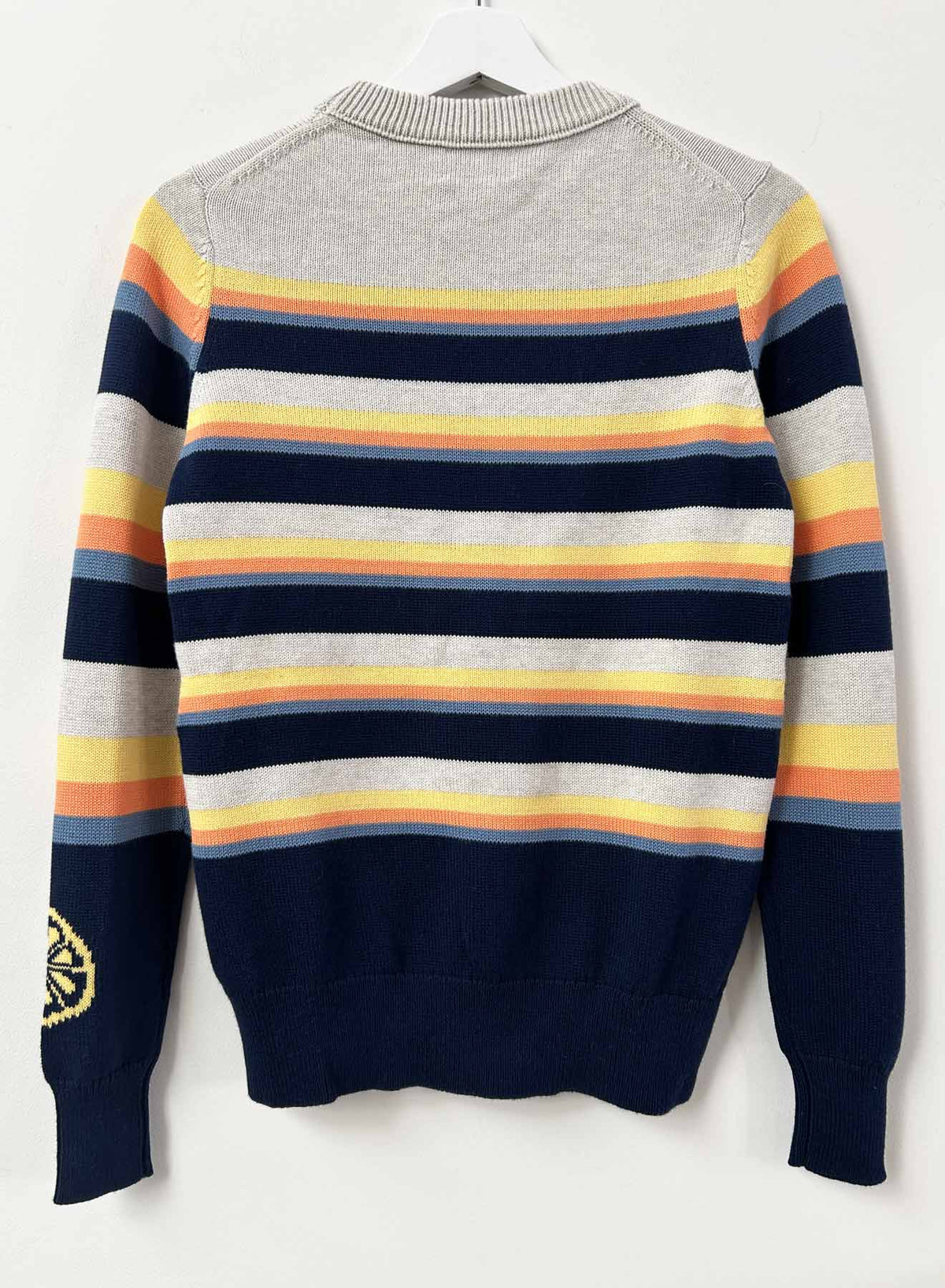 Brady Stripe Crew - Stone