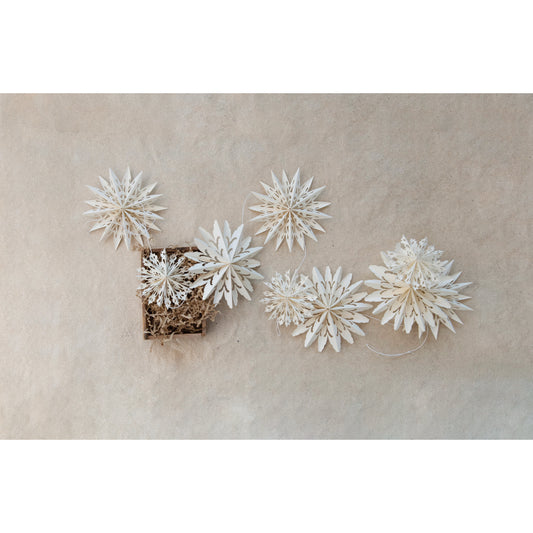 Paper Snowflake Garland