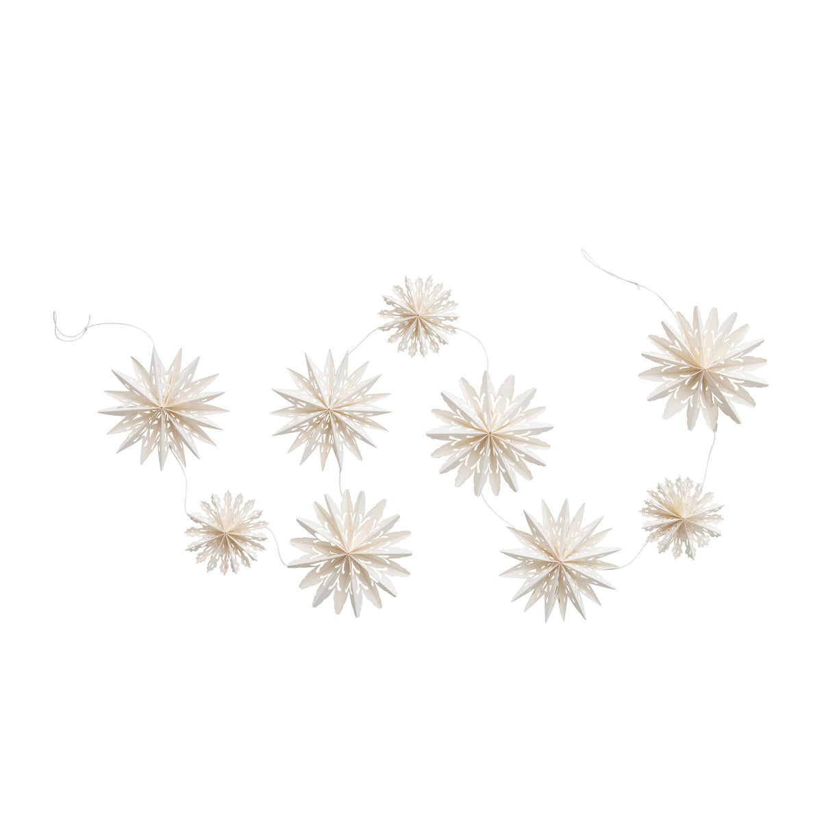 Paper Snowflake Garland