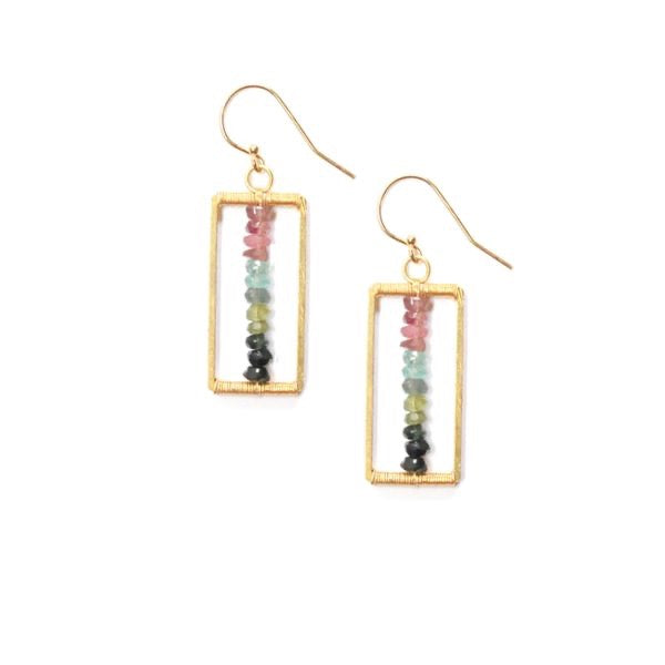 Gold Fill Pink Gradient Earrings