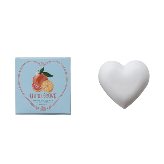 Citrus Heart Shaped Soap
