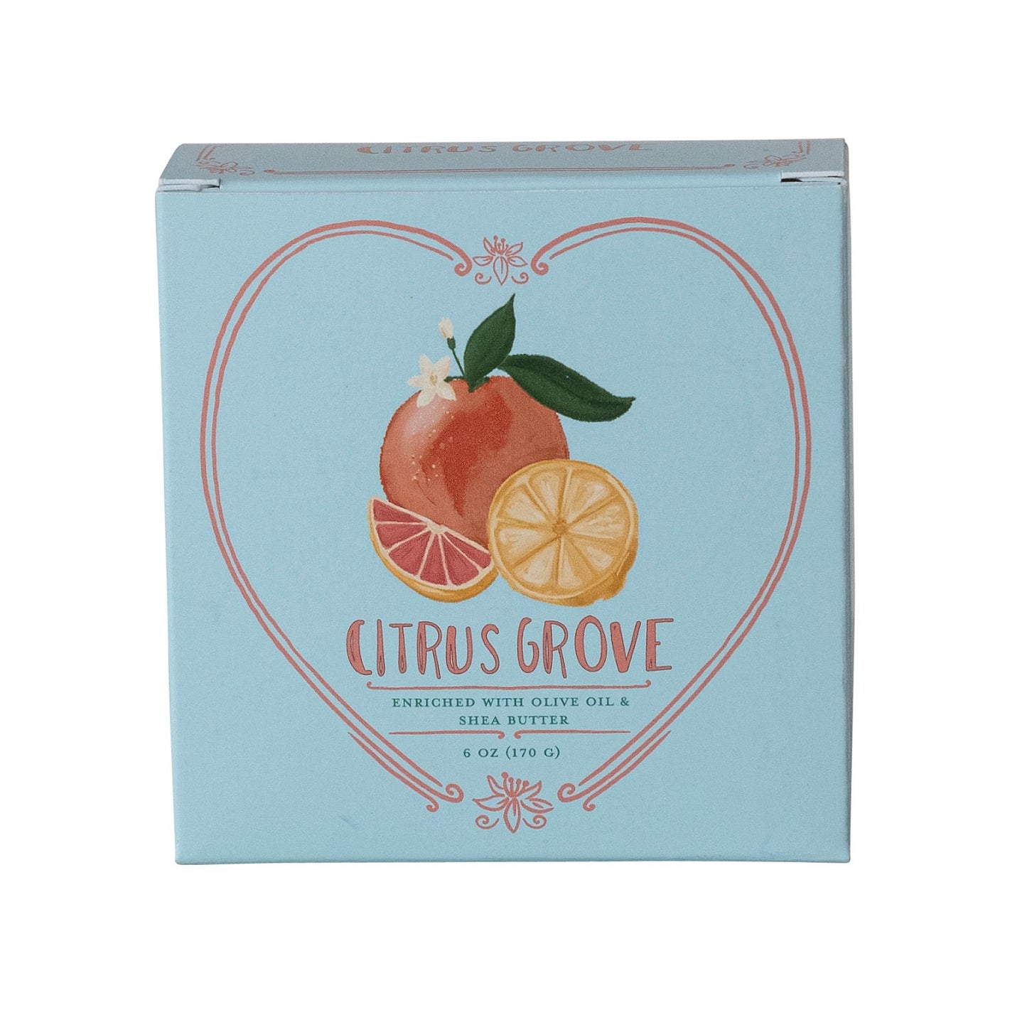 Citrus Heart Shaped Soap
