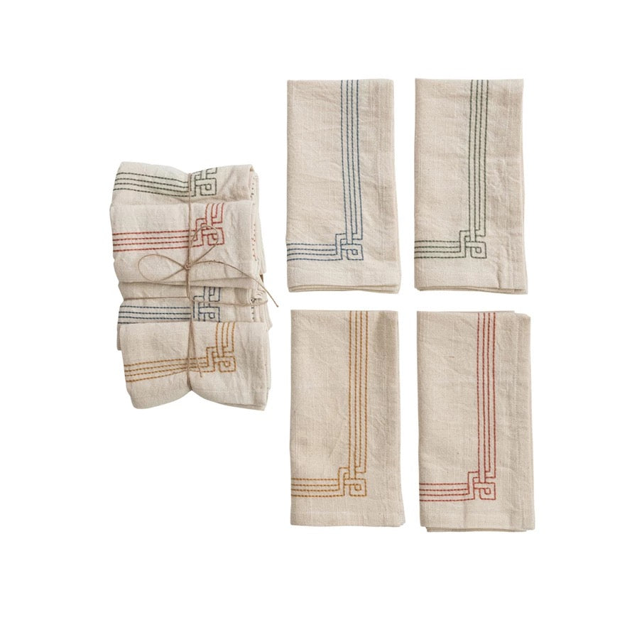 Embroidered Cotton Napkins