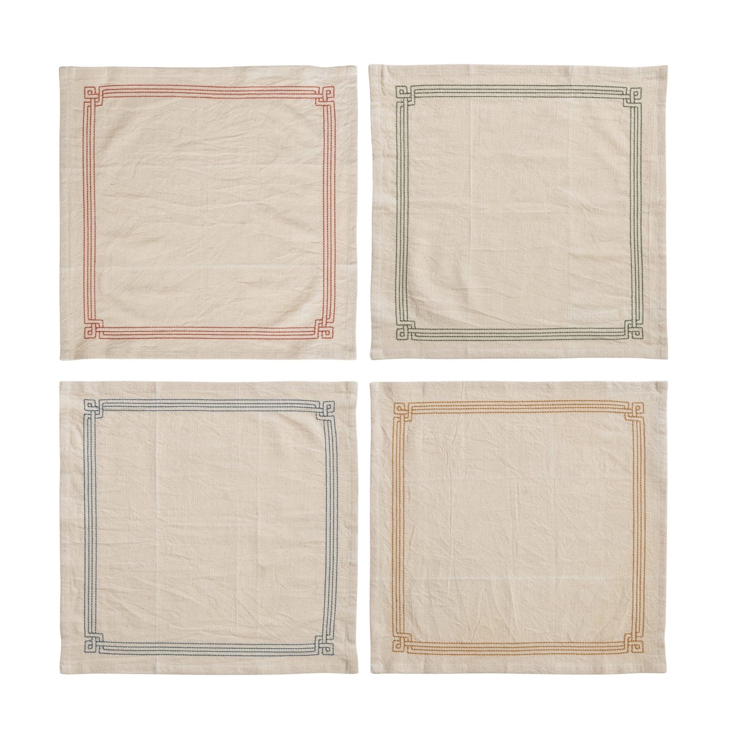Embroidered Cotton Napkins