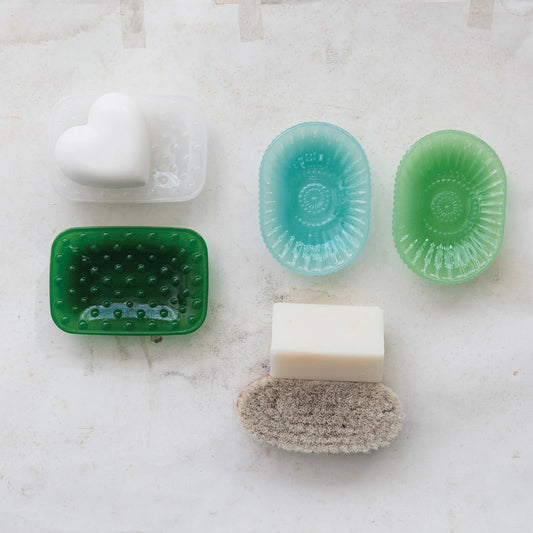 Milk Glass Soap Dish