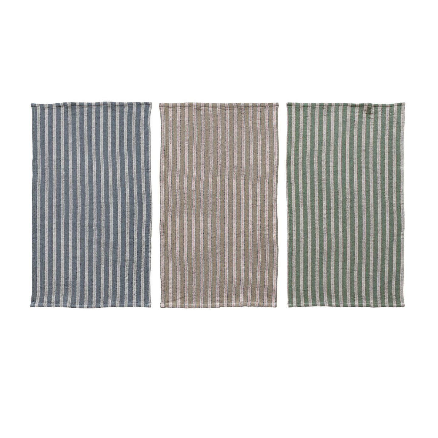 Woven Cotton Striped Tea Towel