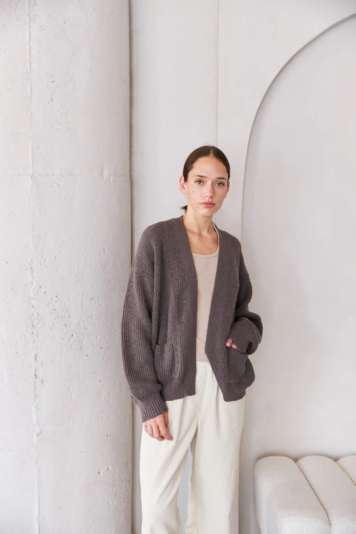 Easy Cardigan -Soil – Stripe the Store