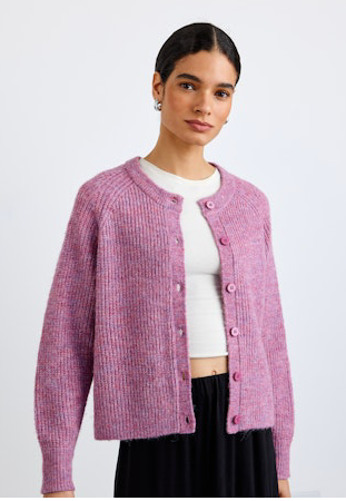 Raglan Cardigan - Frosted Wisteria