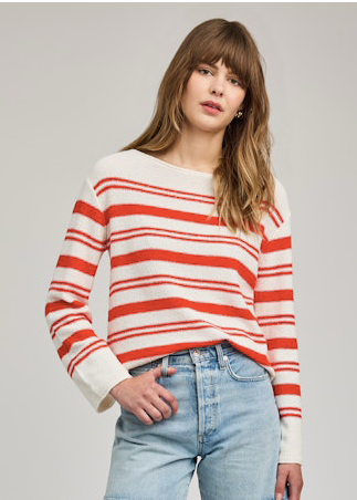 Grenadine (red) Angie Stripe Top