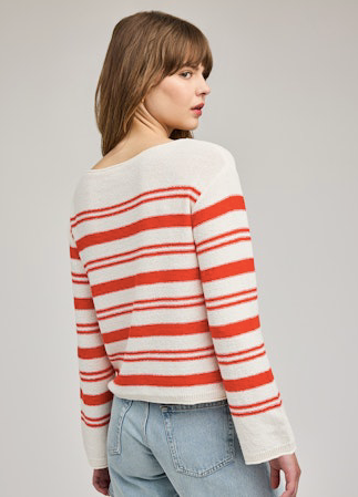 Grenadine (red) Angie Stripe Top