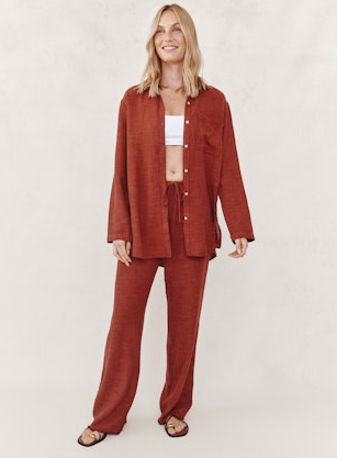 Redsand  Frayed Hem Beach Pant