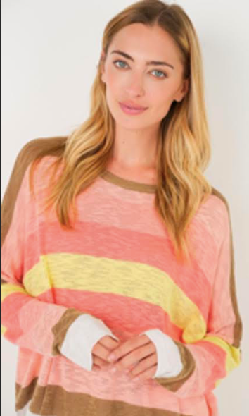 Sunset Stripe Top