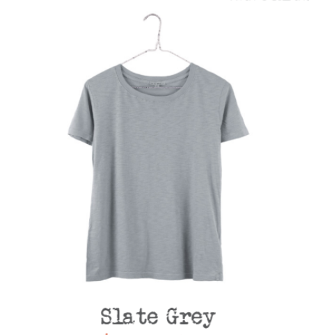 Short Sleeve Crewneck - Slate Gray