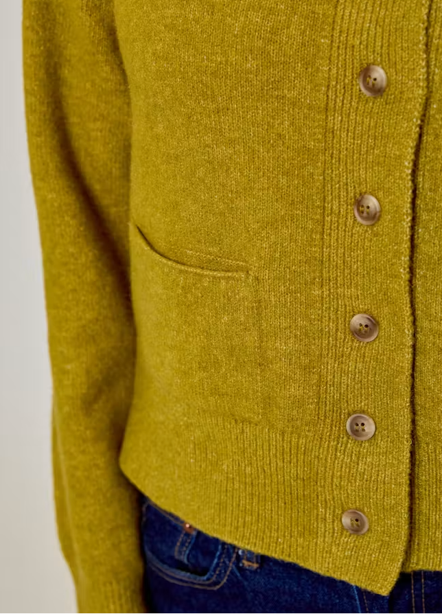Raglan Sleeve Cardigan - Edgy Green
