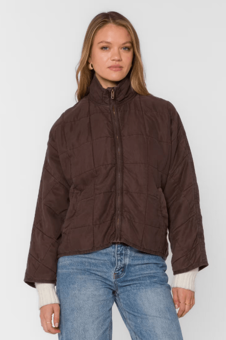 Brown Toby Quilted Jacket