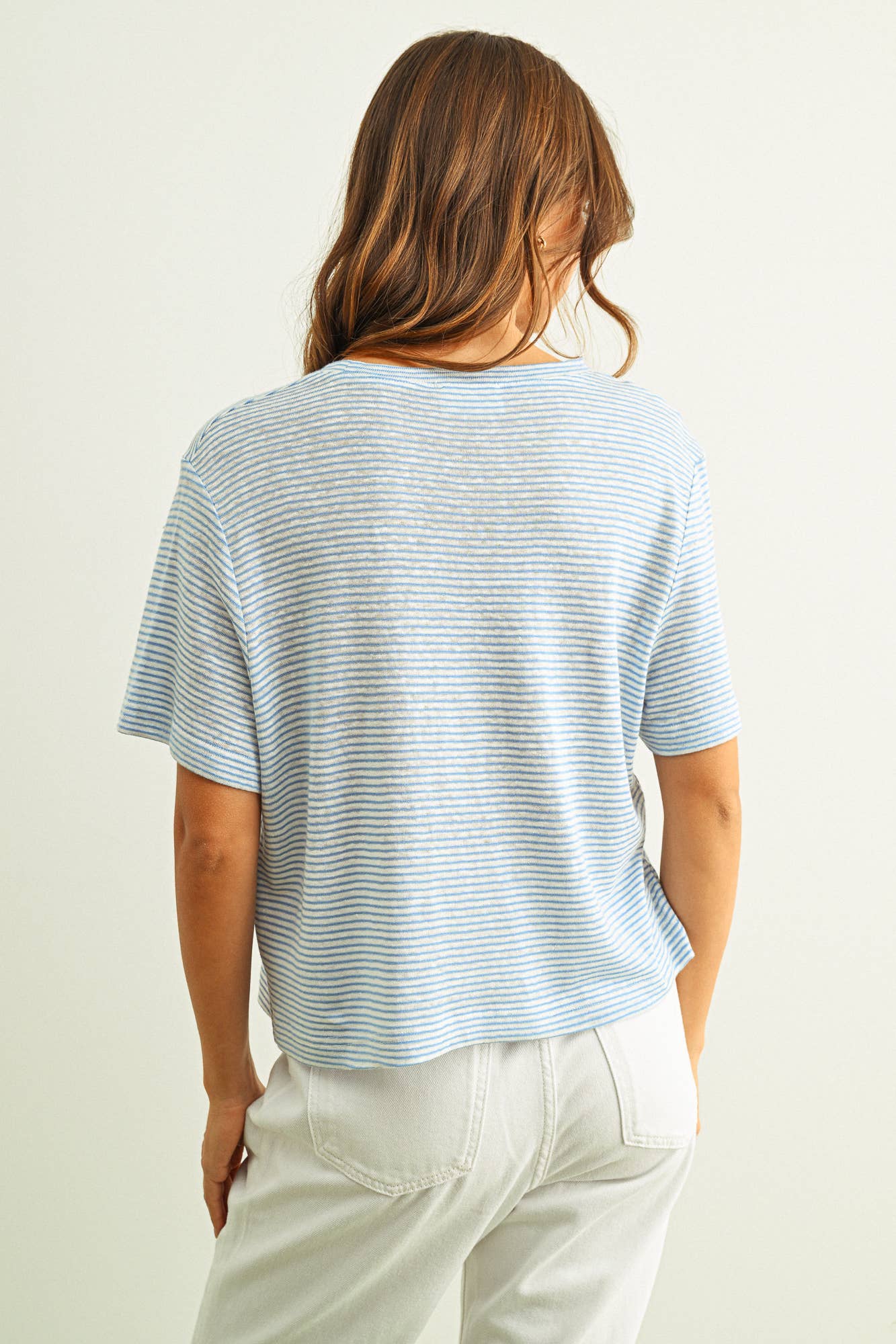 Striped Slub SS Top