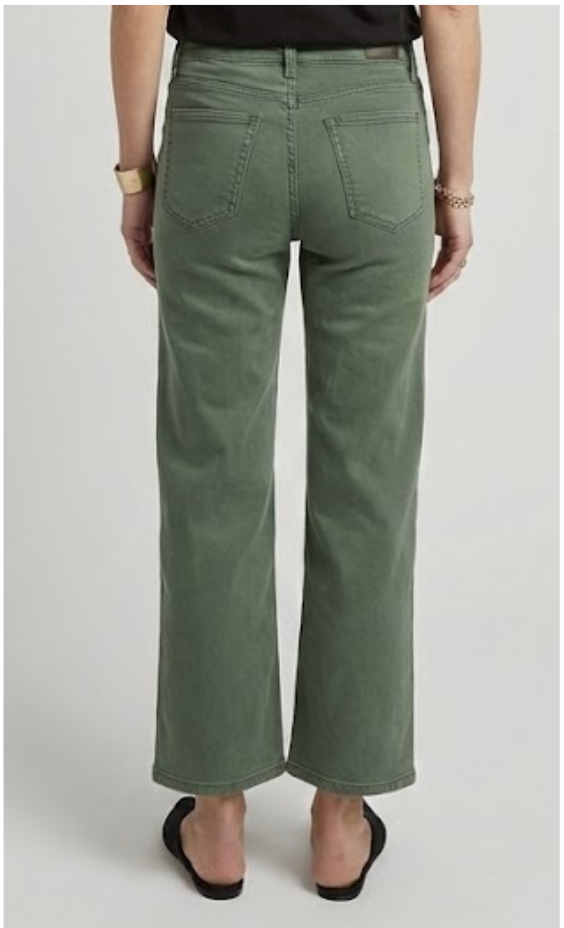Olive Aberdeen Crop Jean
