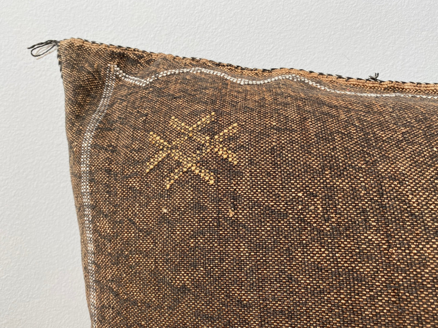 Brown Silk Sabra Pillow XL