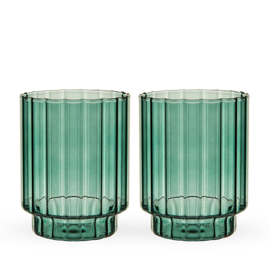 Malachite Optic Tumblers - Set of 2