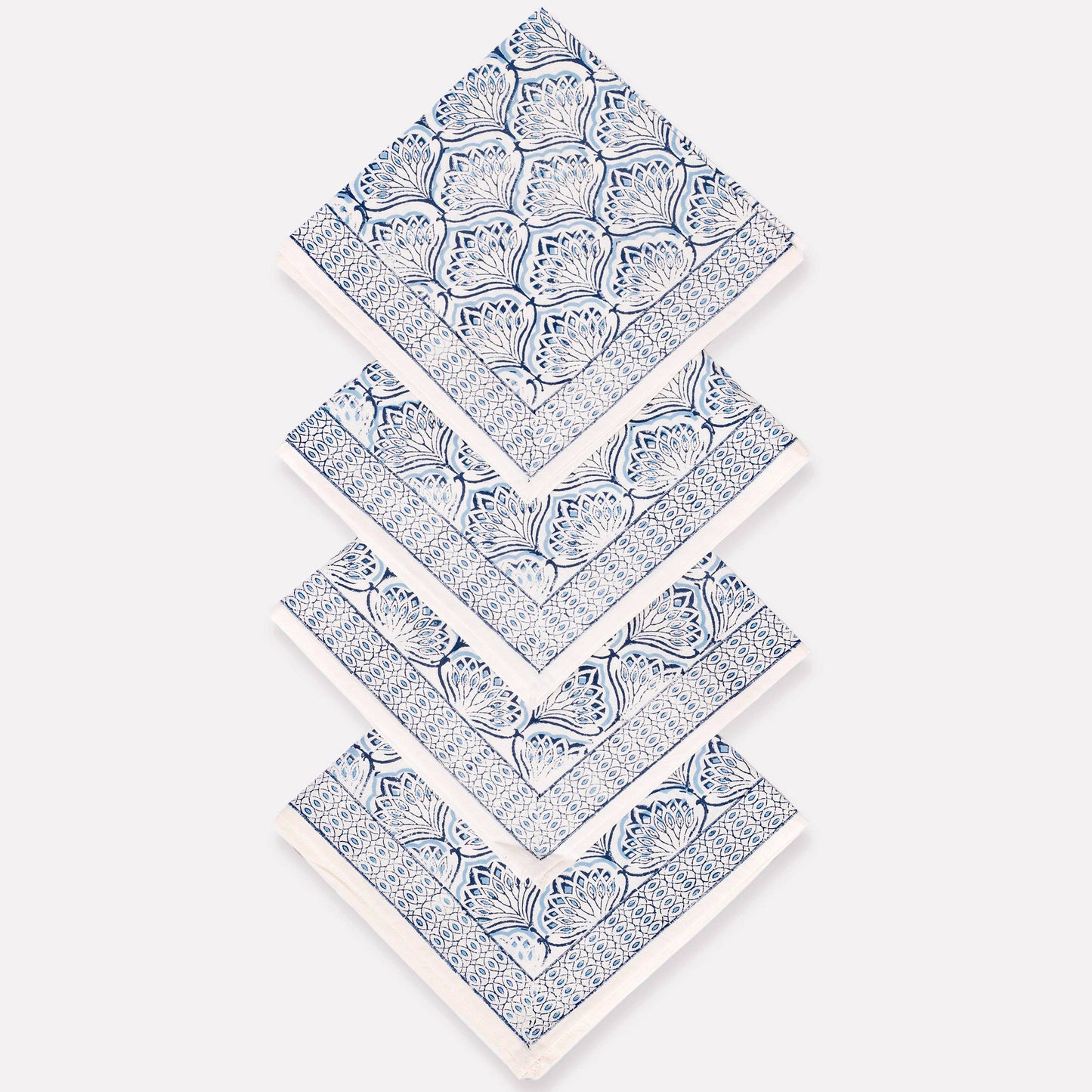 Blue Lotus Napkins - Set of 4